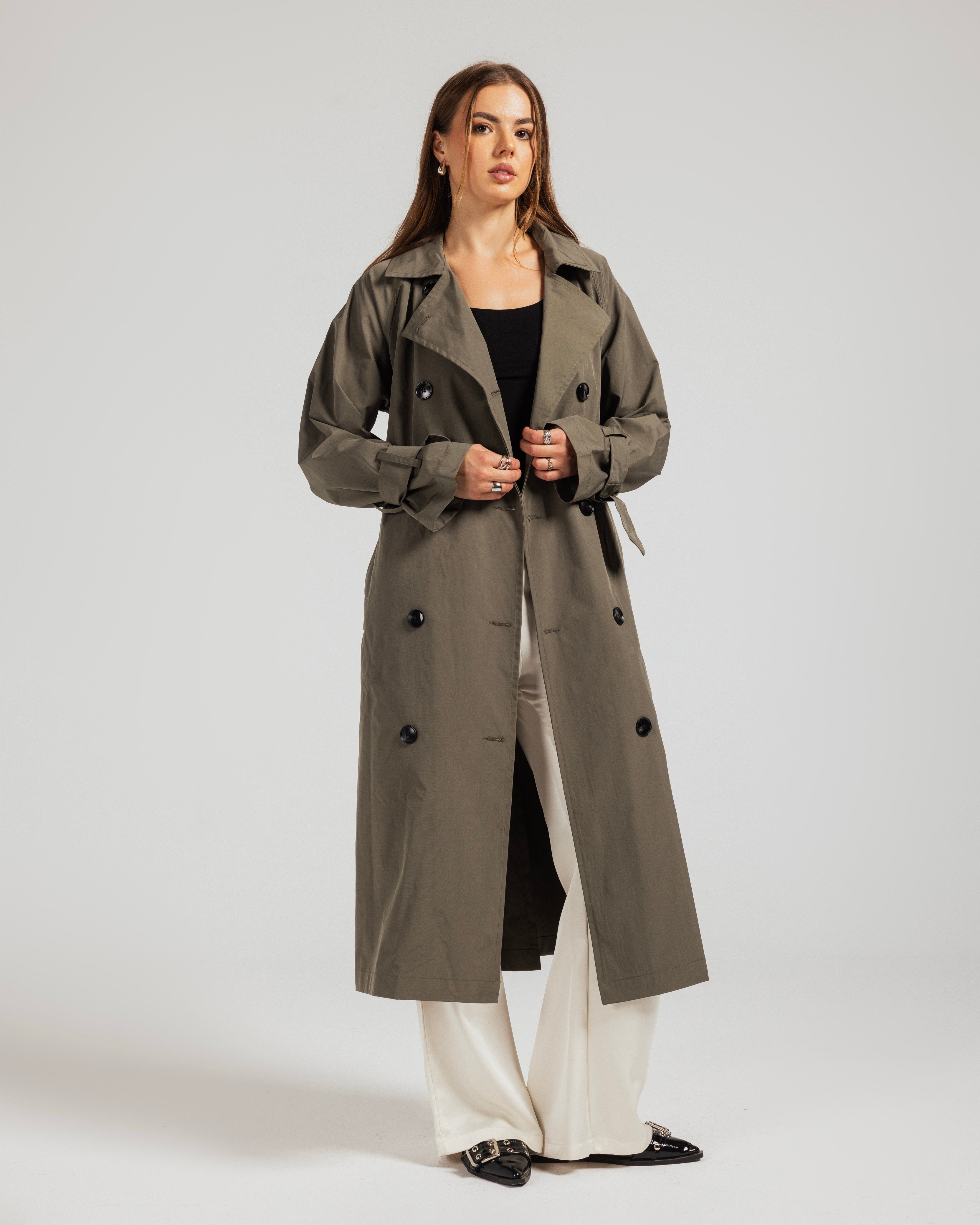 Maxi Length Trench Coat
