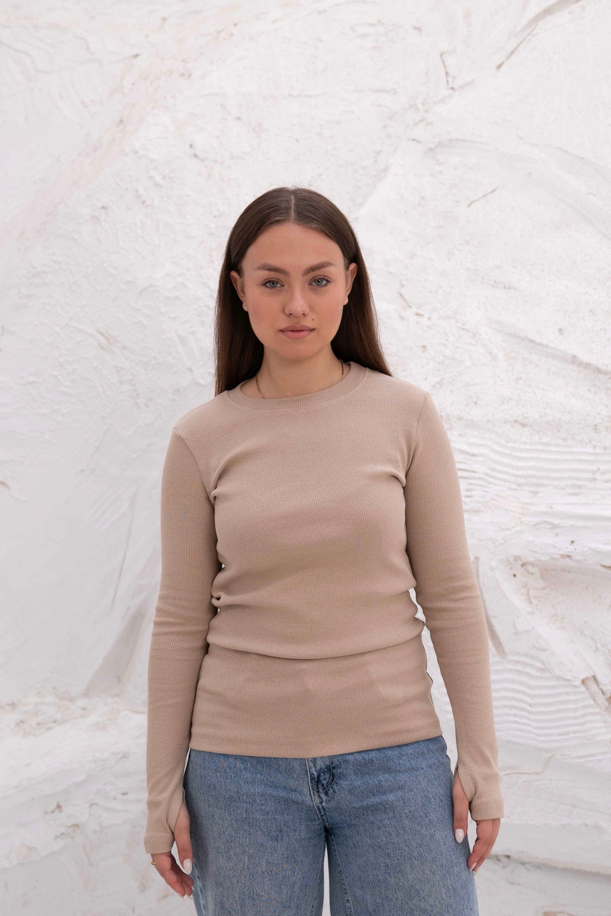 Striped Cotton Basic Top - Long Sleeve by Gumus — view 13