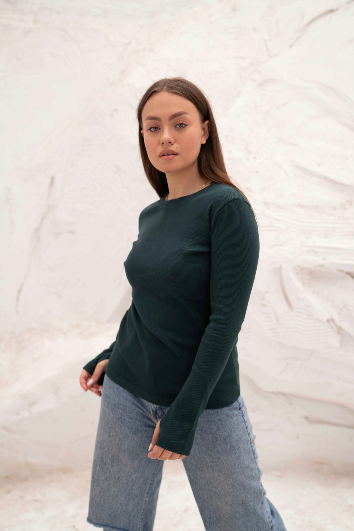 Striped Cotton Basic Top - Long Sleeve by Gumus — view 20