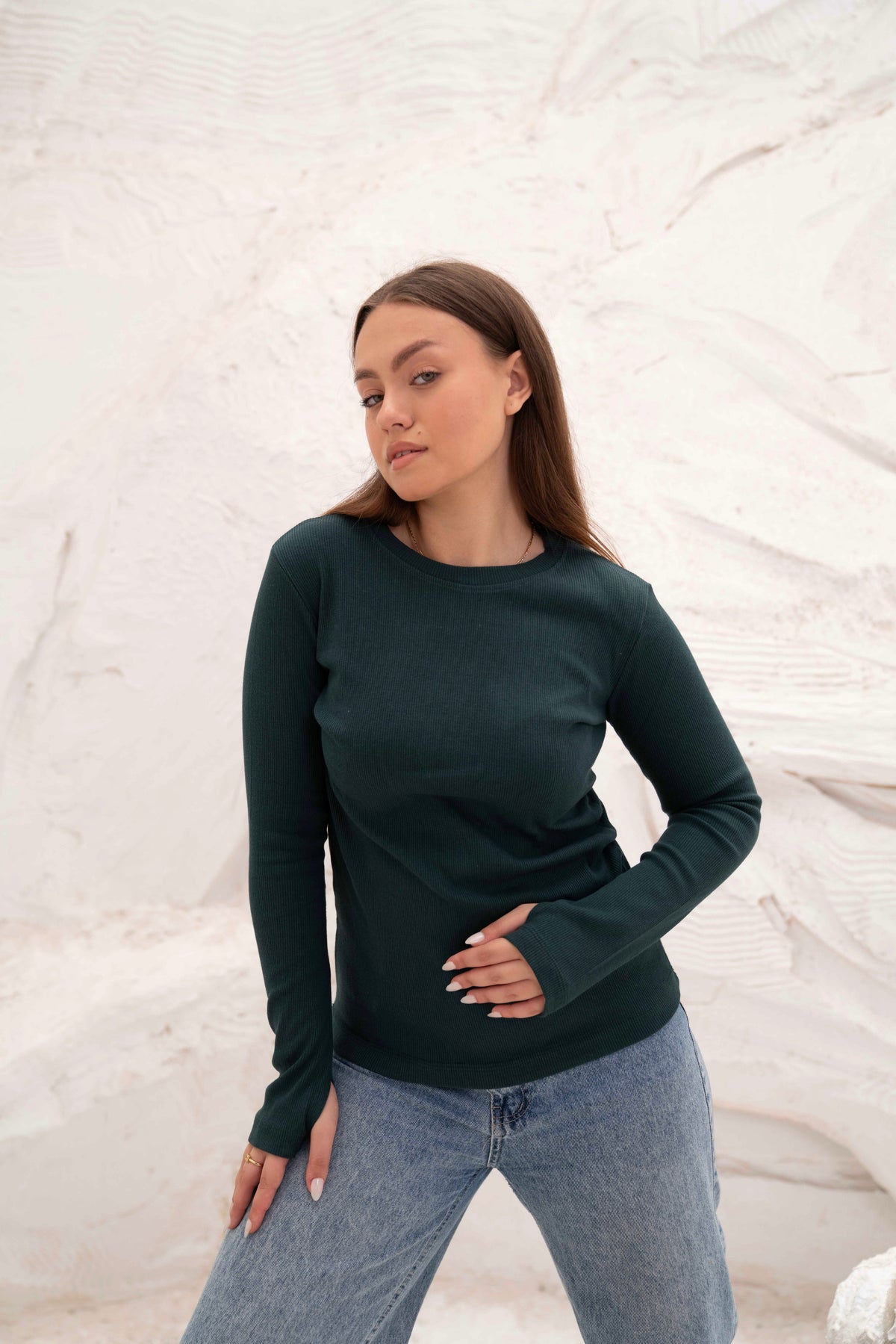 Striped Cotton Basic Top - Long Sleeve by Gumus — view 19