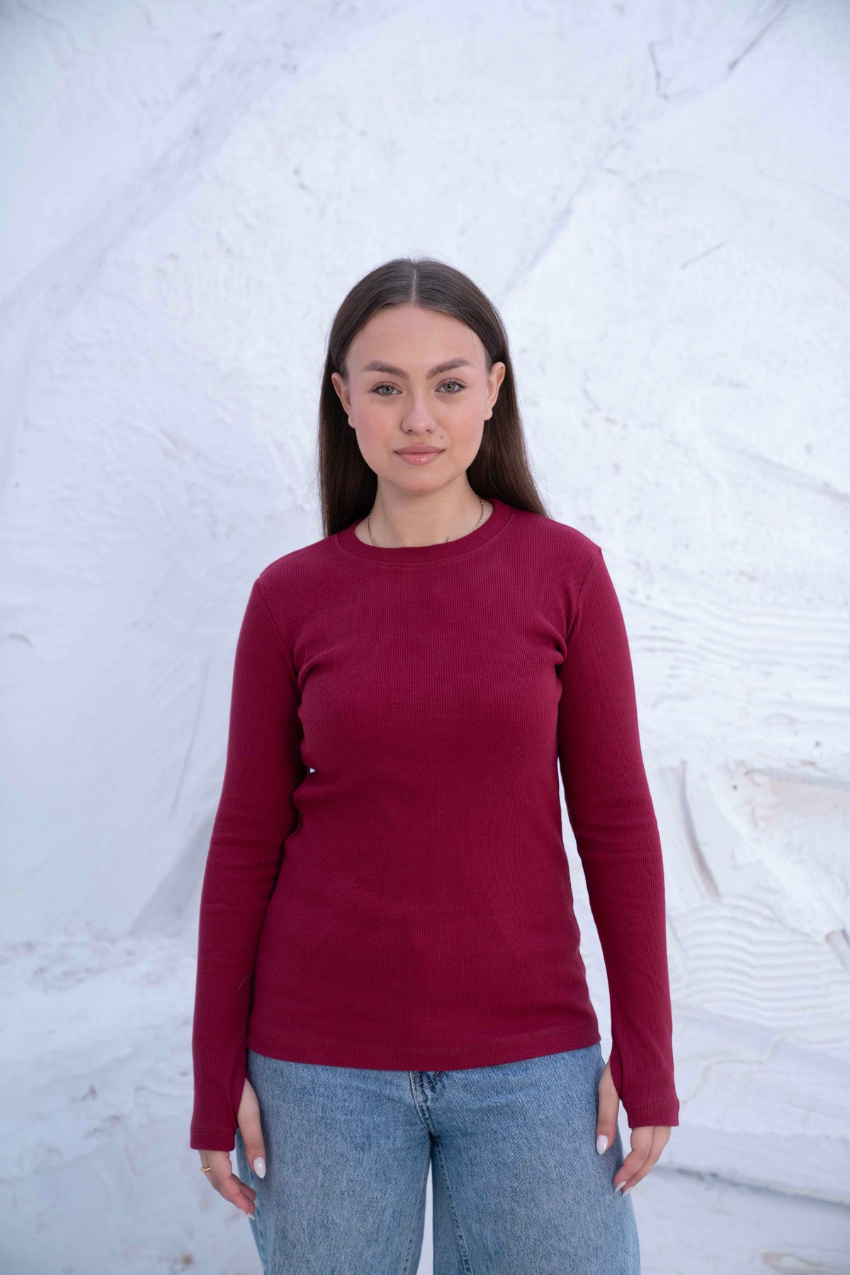 Striped Cotton Basic Top - Long Sleeve by Gumus — view 25