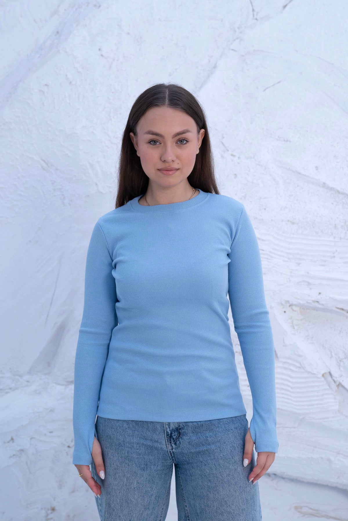 Striped Cotton Basic Top - Long Sleeve by Gumus — view 31