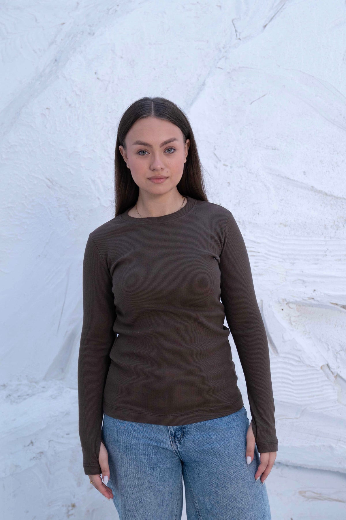 Striped Cotton Basic Top - Long Sleeve by Gumus — view 37