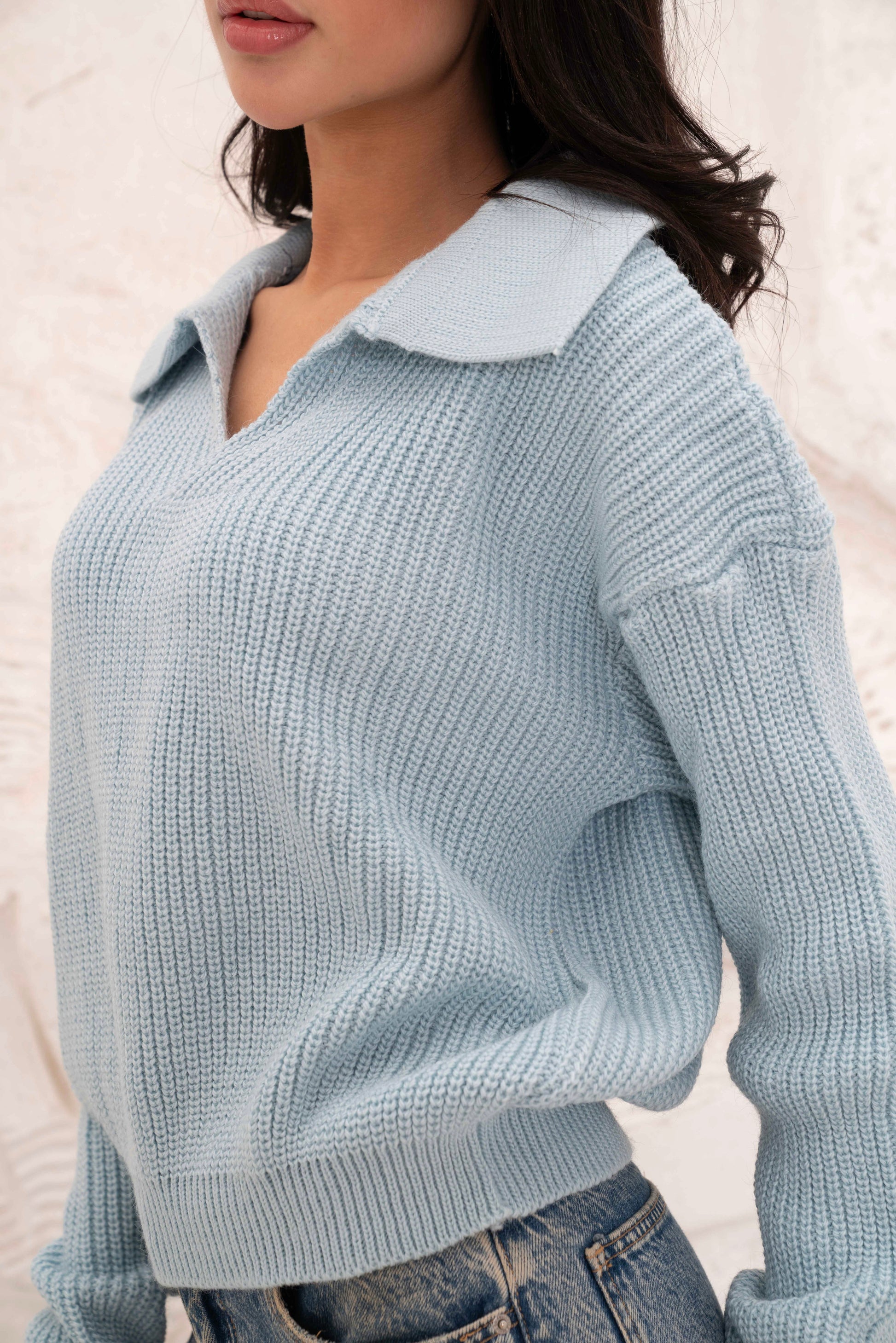 Relaxed Fit Collar Pullover