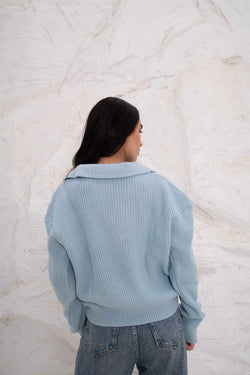 Image of Relaxed Fit Collar Pullover