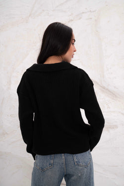 Image of Relaxed Fit Collar Pullover