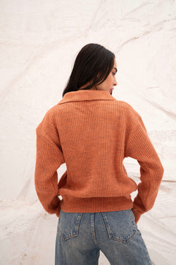 Image of Relaxed Fit Collar Pullover