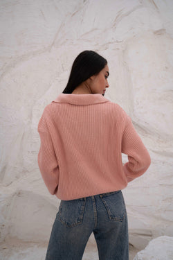 Image of Relaxed Fit Collar Pullover