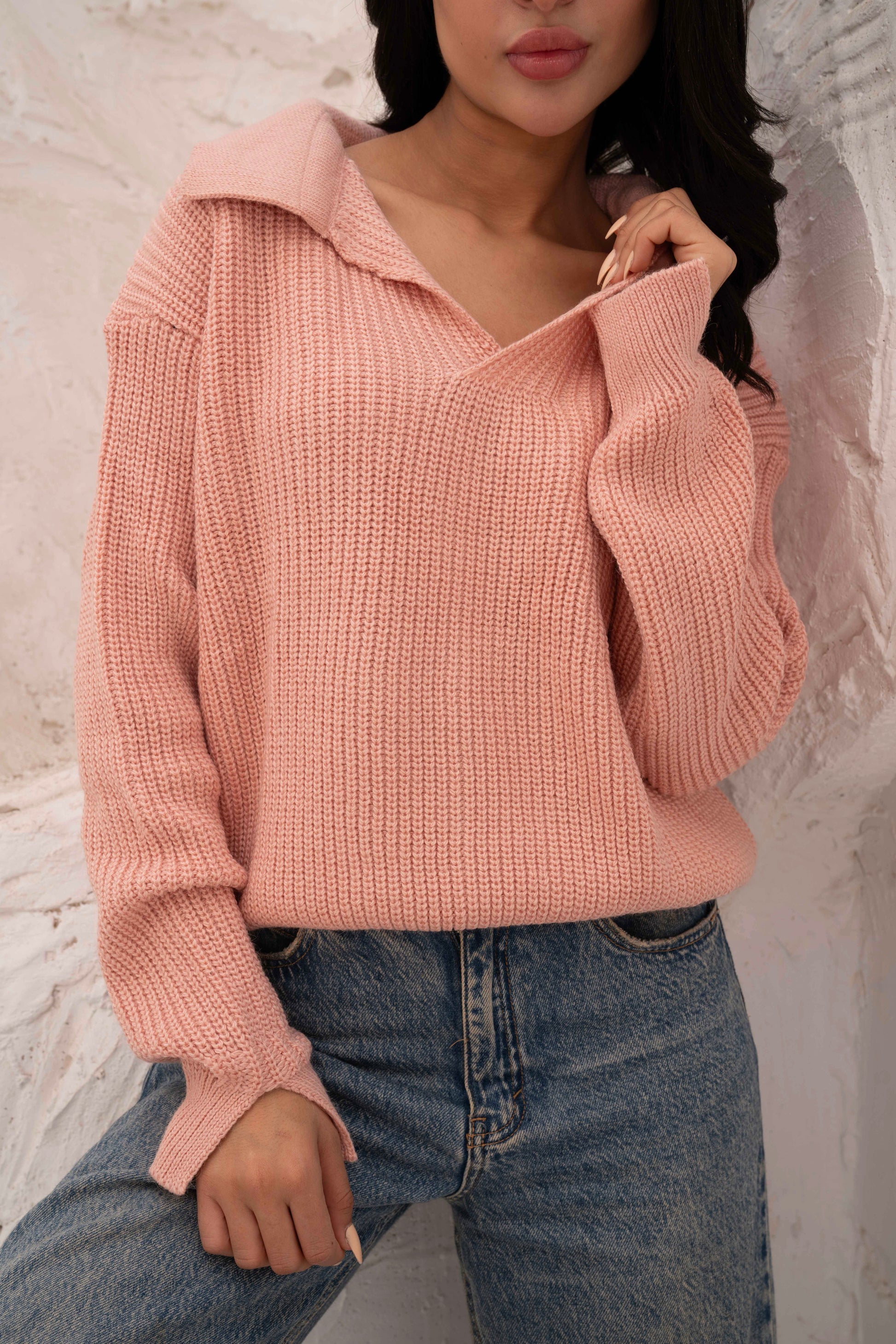 Relaxed Fit Collar Pullover