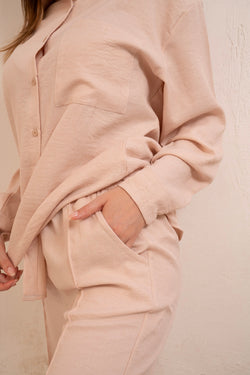 Image of Gumus Linen Beige Suit