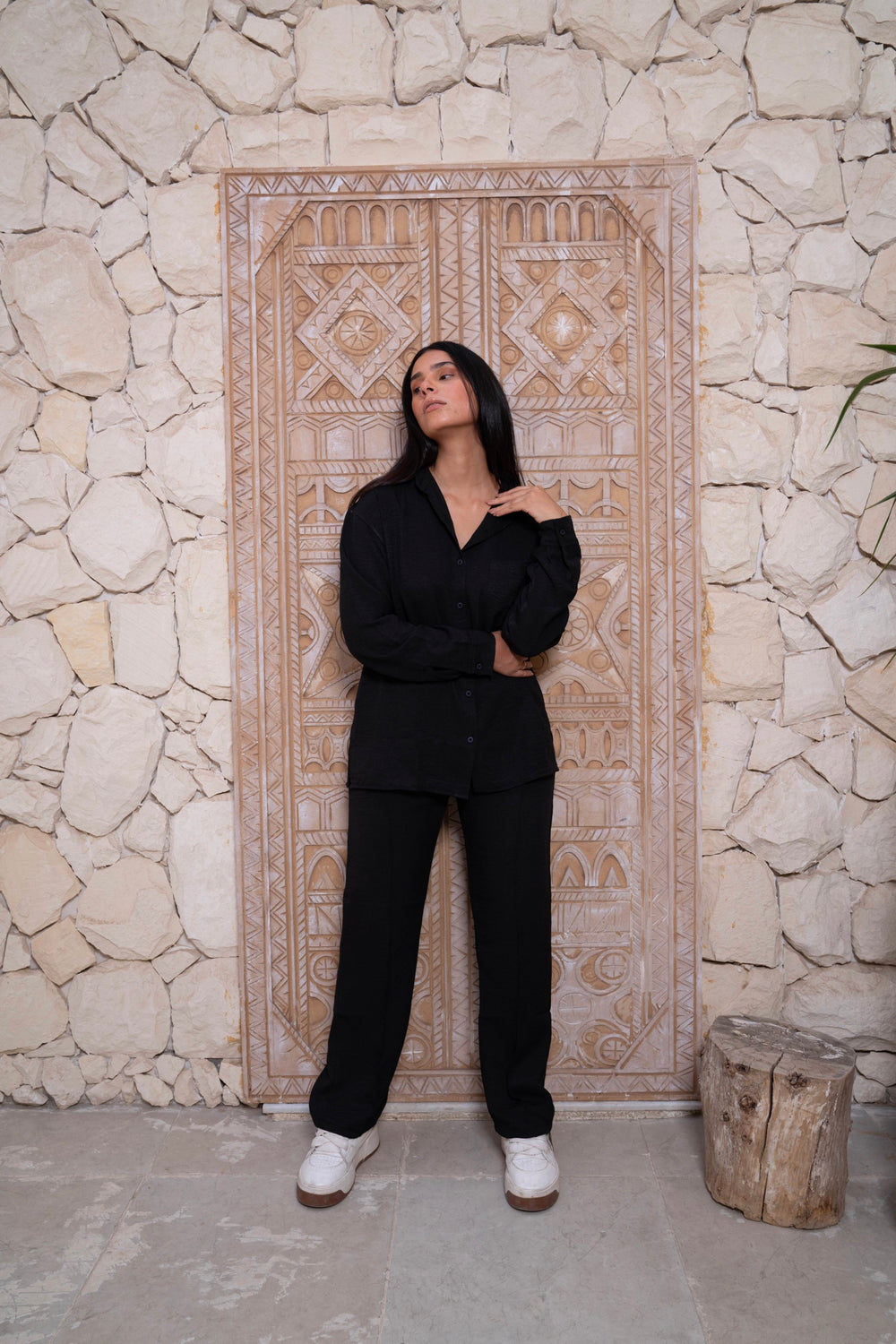 Linen Black Suit — sets by Gumus
