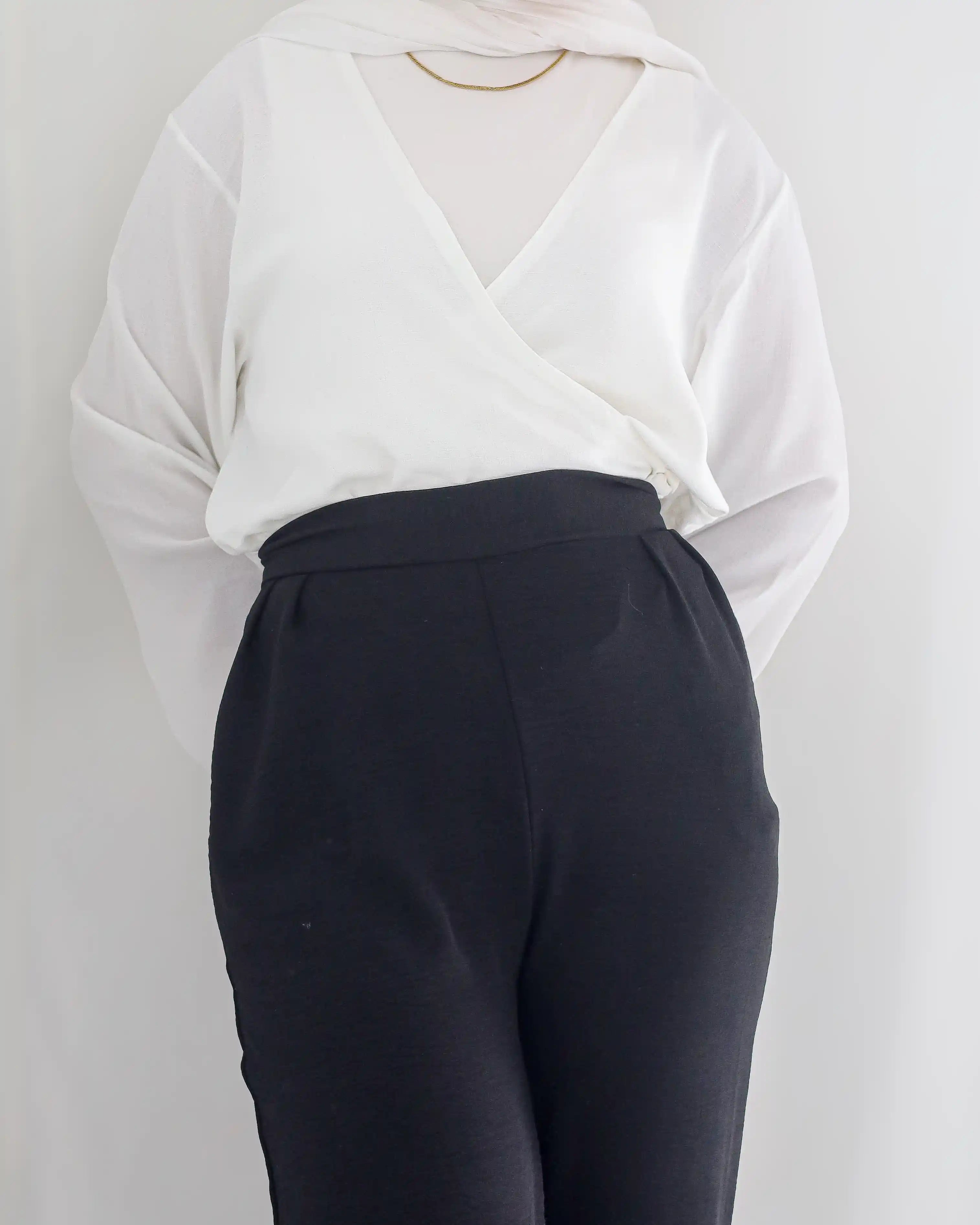 Gumus Crepe Wide-Leg Pants