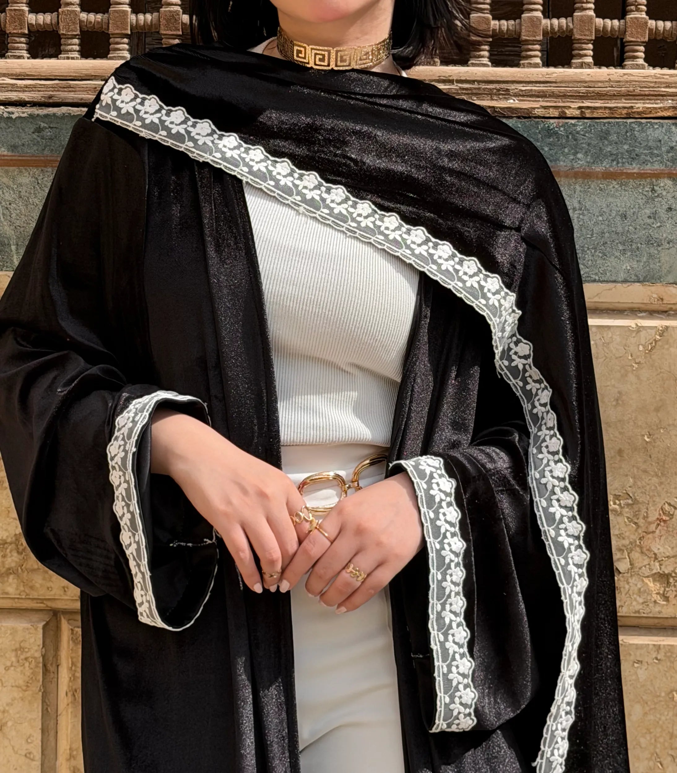 Lace Velvet Abaya – Ramadan