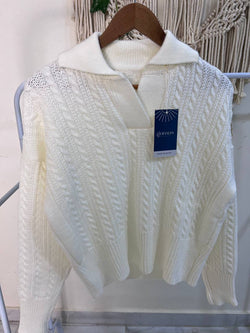 Image of Gumus Patterned Wool Pullover