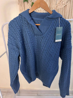 Image of Gumus Patterned Wool Pullover