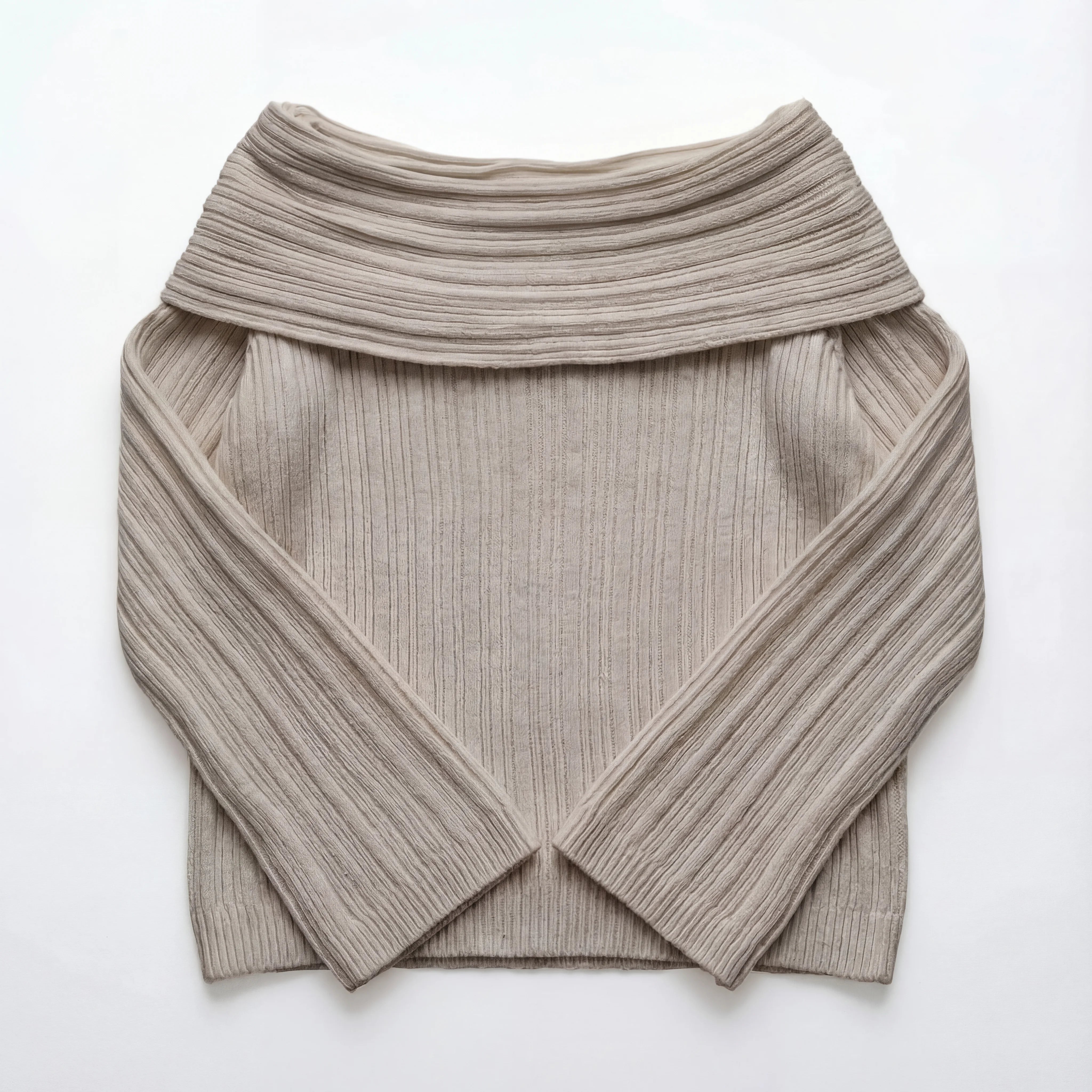 Knitted Off-Shoulder Sweater