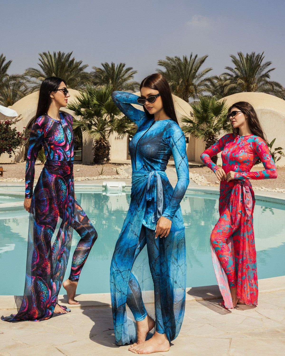 Gumus Swimsuits 2026 printed burkini collection
