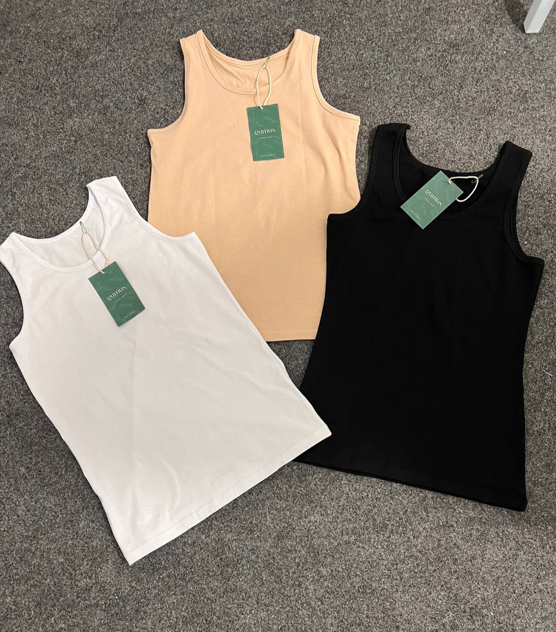 Gumus Summer Sleeveless Pure Cotton Top