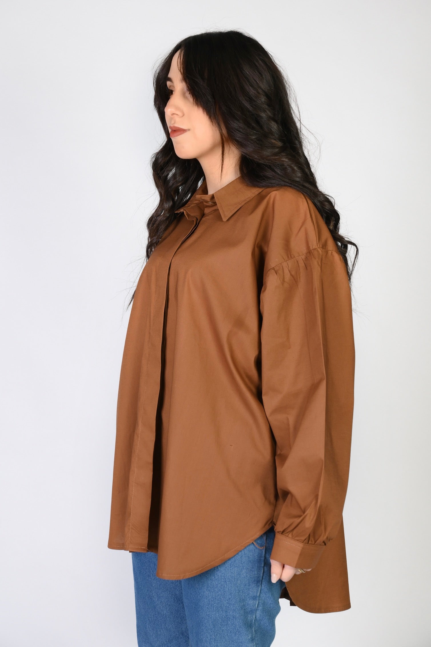 Brown Basic Chemise