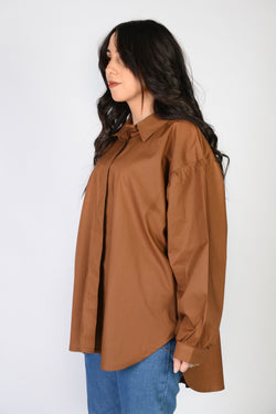 Image of Brown Basic Chemise