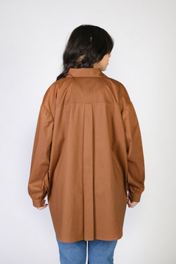 Image of Brown Basic Chemise